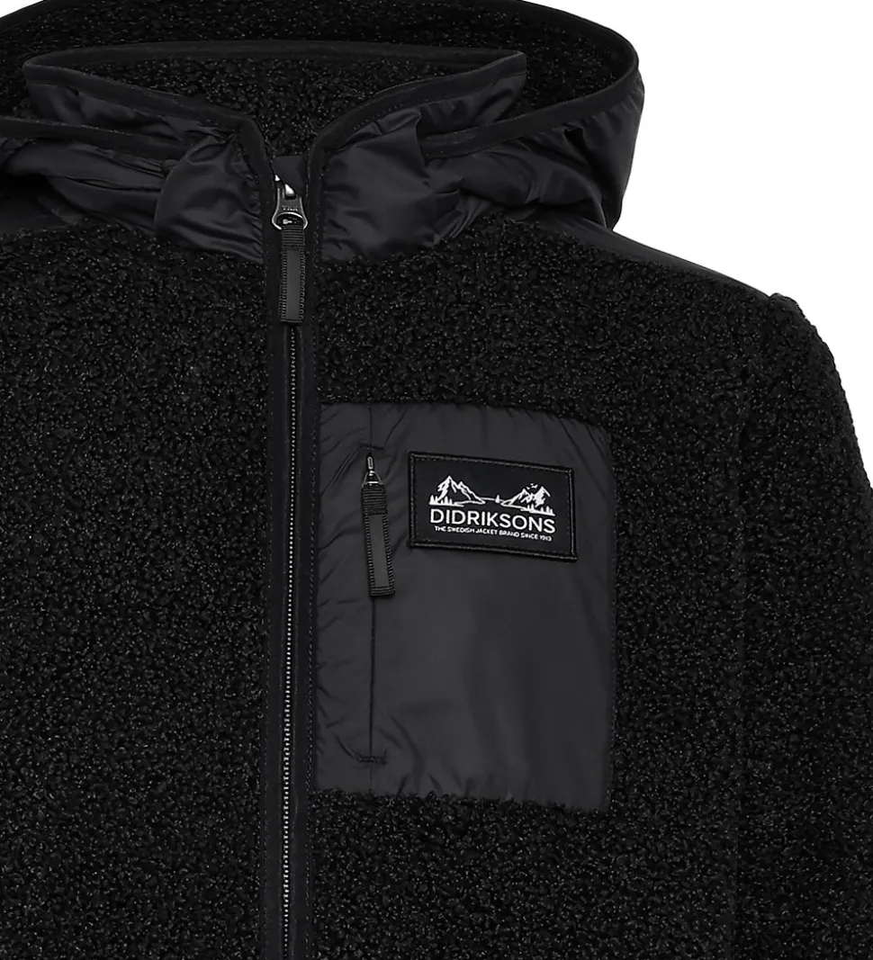 Didriksons Fleecejakke - Exa - Sort