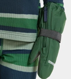 Didriksons Luffer m. Fleece - Biggles Zip - Pine Green m. Lynlås