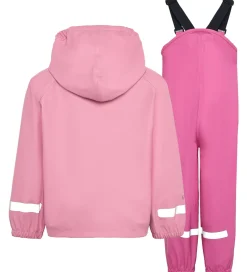 Didriksons Regntøj m. seler - PU - Slaskeman - Light Heather Pin