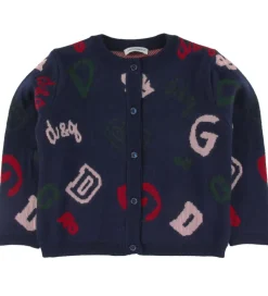 Dolce & Gabbana Cardigan - Uld - Navy m. Logoer