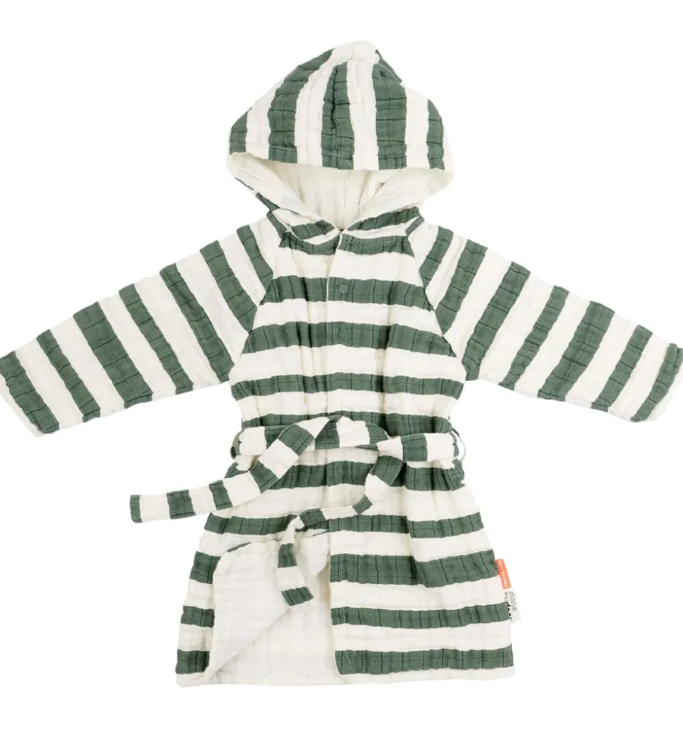 Done By Deer Badekåbe - Stripes - Grøn