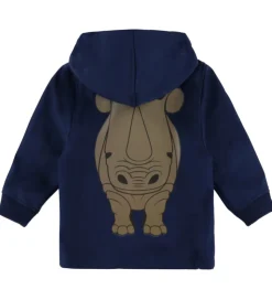 DYR-Cph Softshelljakke - Dyrevild - Navy m. Næsehorn