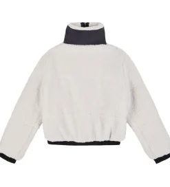 EA7 Fleecejakke - White Sand m. Sort