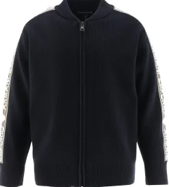 Emporio Armani Cardigan - Strik - Navy/Hvid