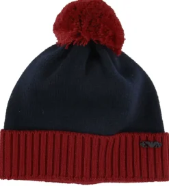 Emporio Armani Gaveæske - Strikhue/Tørklæde - Uld - Rød/Navy
