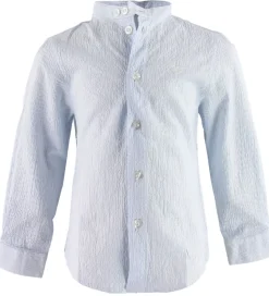 Emporio Armani Skjorte - Blå/Hvidstribet