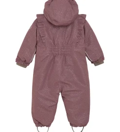 En Fant Flyverdragt - Rose Taupe m. Guldprikker