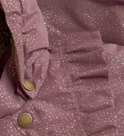 En Fant Flyverdragt - Rose Taupe m. Guldprikker