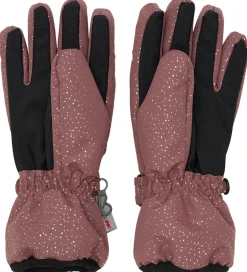 En Fant Handsker - Frosted Almond m. Guldprikker