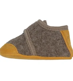 En Fant Hjemmesko - Uld - Walnut