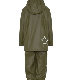 En Fant Regntøj m. Seler - PU - Ivy Green