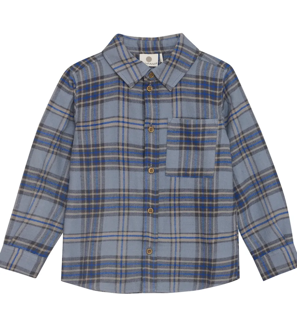 En Fant Skjorte - Check - Blå
