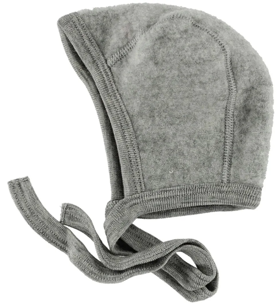 Engel Babyhjelm - Uld - Gråmeleret