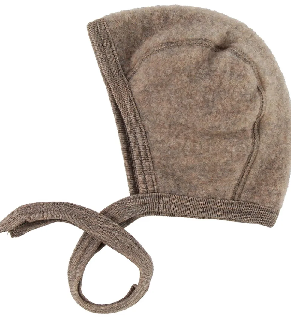 Engel Babyhjelm - Uld - Meleret Valnød
