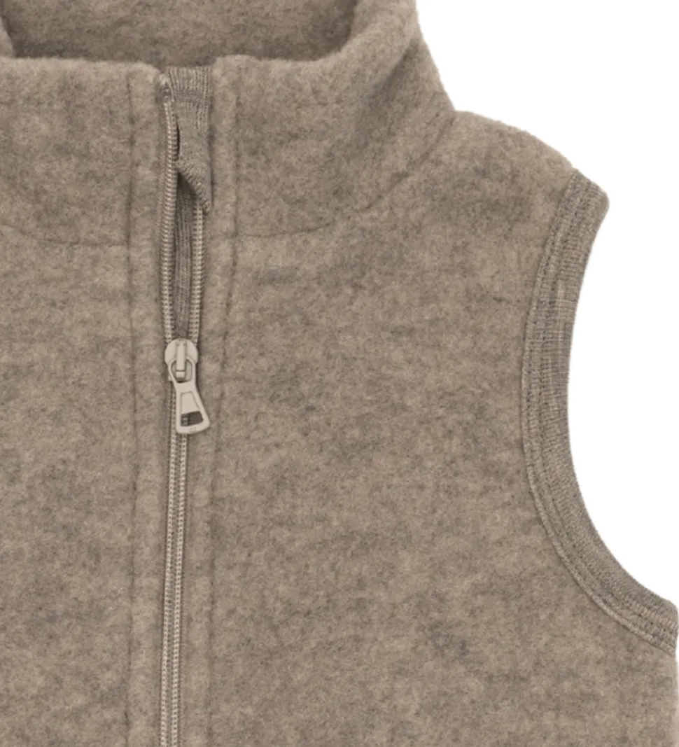Engel Vest - Uld - Walnut Melange