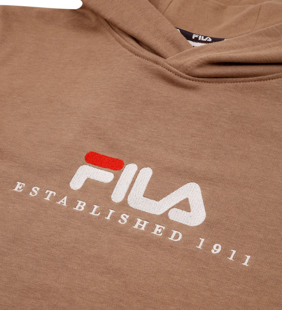 Fila Hættetrøje - Carisio - Taupe Gray m. Logo