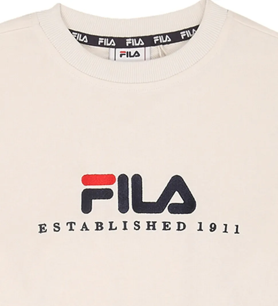 Fila Sweatshirt - Carisio - Egret m. Logo