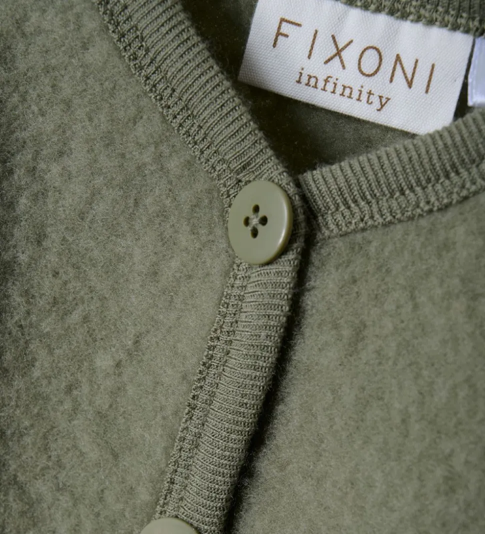 Fixoni Cardigan - Uld - Deep Lichen Green