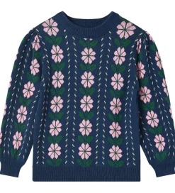 Fliink Bluse - Strik - Garden - Insignia Blue