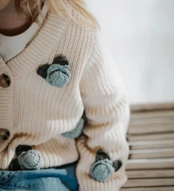 Fliink Cardigan - Strik - Cool Flower - Sandshell