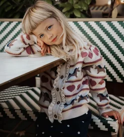 Fliink Cardigan - Strik - Viskoseblanding - Kino - Sandshell