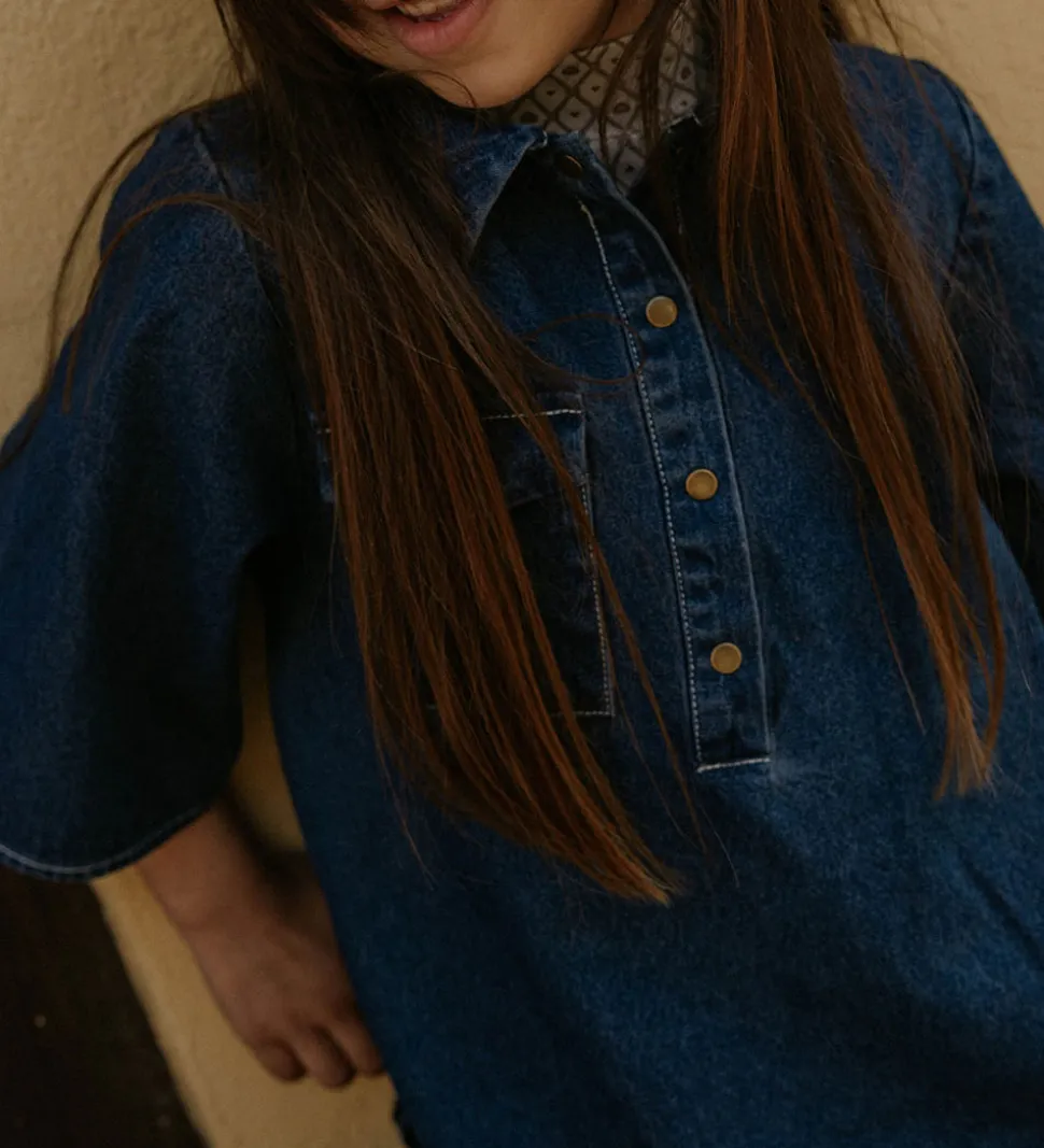 Fliink Kjole - Denim - Don - Dark Denim Blue