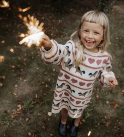 Fliink Kjole - Strik - Viskoseblanding - Kino - Sandshell