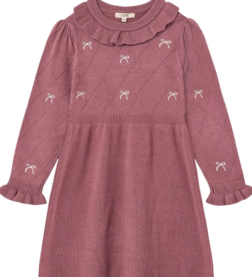 Fliink Kjole - Strik - Viskoseblanding - Alon - Ash Rose