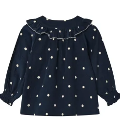 Fliink Skjorte - Fløjl - Dolly - Insignia Blue AOP