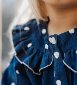 Fliink Skjorte - Fløjl - Dolly - Insignia Blue AOP