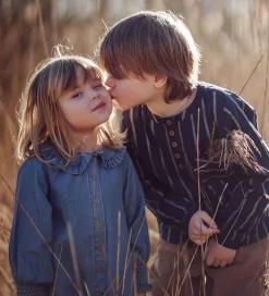 Fliink Skjorte - Vira - Insignia Blue/Sandshell