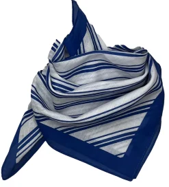 Fliink Tørklæde - Kota - 50x50 cm - Cloud Dancer m. Striber