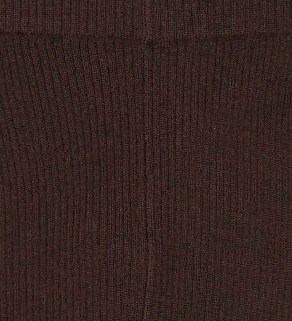 FUB Leggings - Rib - Strik - Uld - Mocca