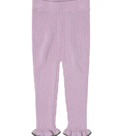 FUB Leggings - Rib - Strik - Uld - Iris