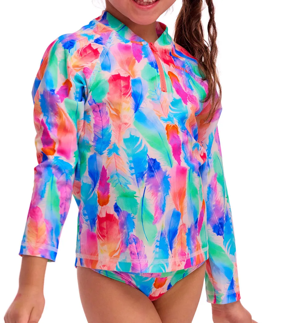 Funkita Badebluse - Zippy Rash Vest - UV50+ - Tickle Pink