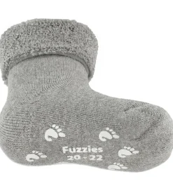 Fuzzies Skridsikre Strømper - Lysegrå