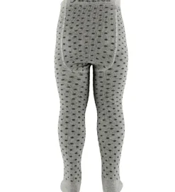 Fuzzies Strømpebukser - Grå m. Prikker