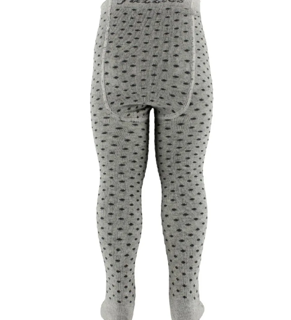 Fuzzies Strømpebukser - Grå m. Prikker