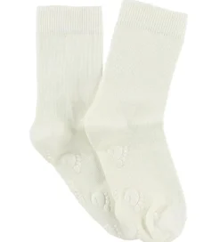 Fuzzies Strømper m. Antiskrid - Hvid