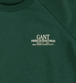 GANT Sweatshirt - Graphic - Tartan Green