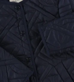 GANT Termofrakke - Monogram Quilted - Evening Blue