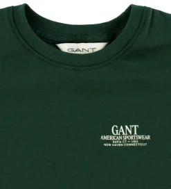 GANT T-shirt - Graphic - Tartan Green