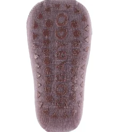 GoBabyGo Kravlestrømpebukser - Noos - Uld - Dark Purple Dove