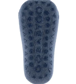 GoBabyGo Skridsikre Strømper - Noos - Uld - Stone Blue