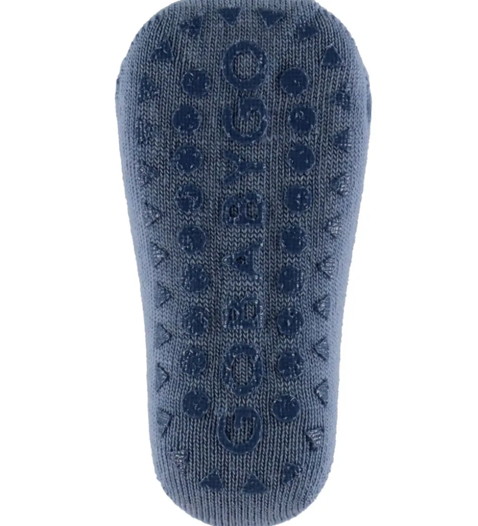 GoBabyGo Skridsikre Strømper - Noos - Uld - Stone Blue