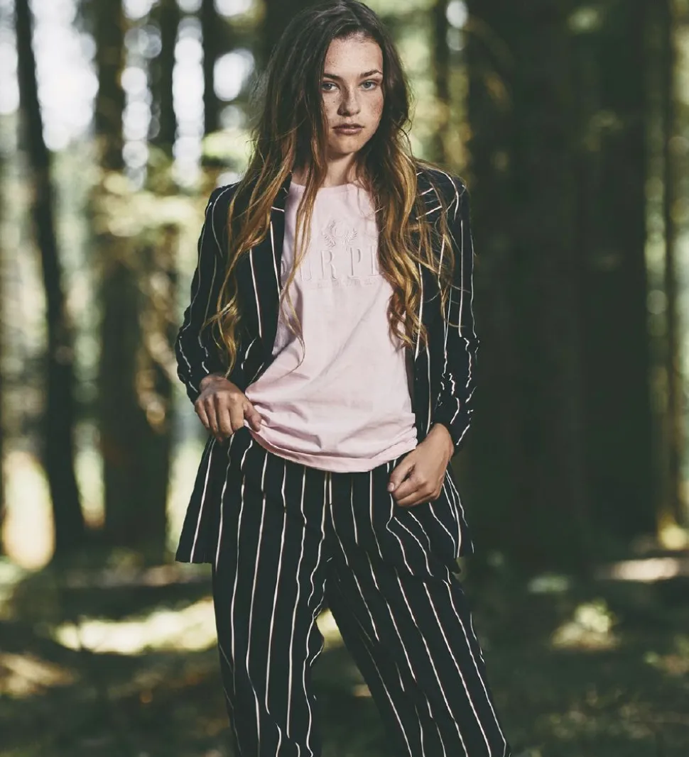 Grunt Blazer - Lilly - Navy m. Striber