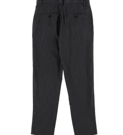 Grunt Bukser - Rick - Grå Stribet