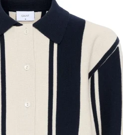 Grunt Cardigan - Strik - GrBaja - Navy-Sand