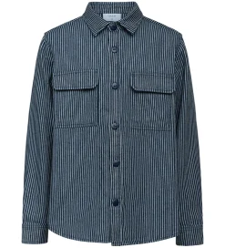 Grunt Skjorte - Dalmin - Navy/Hvidstribet