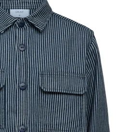 Grunt Skjorte - Dalmin - Navy/Hvidstribet